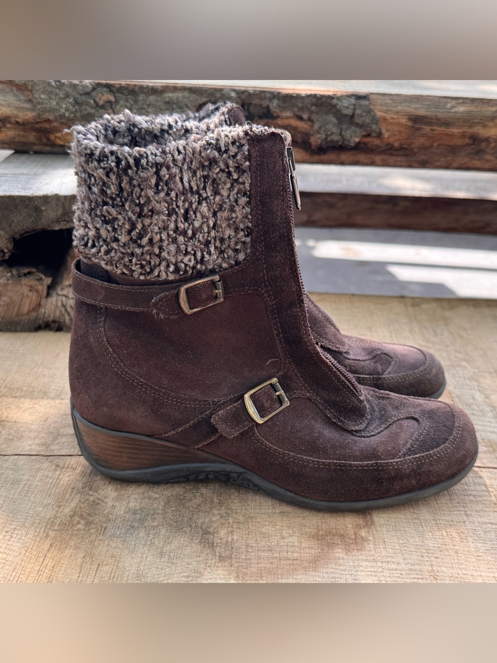 Aquatalia by Marvin K brown suede boots - 7